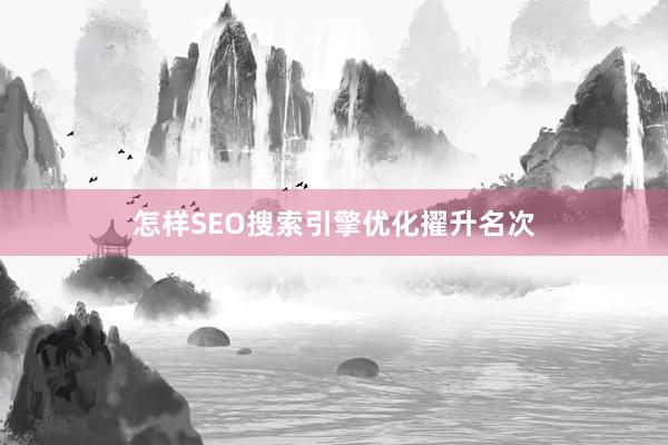怎样SEO搜索引擎优化擢升名次